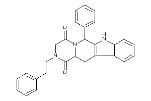 2-phenethyl-6-phenyl-6,7,12,12a-tetrahydro-3H-pyrazino[1,2-b]$b-carboline-1,4-quinone