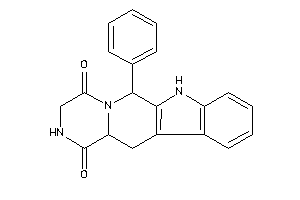 Image of 6-phenyl-2,3,6,7,12,12a-hexahydropyrazino[1,2-b]$b-carboline-1,4-quinone