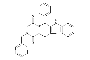 2-benzyl-6-phenyl-6,7,12,12a-tetrahydro-3H-pyrazino[1,2-b]$b-carboline-1,4-quinone
