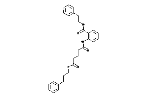 5-keto-5-[2-(phenethylcarbamoyl)anilino]valeric Acid 3-phenylpropyl Ester