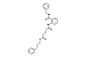 Image of 5-[2-(benzylcarbamoyl)anilino]-5-keto-valeric Acid 3-phenylpropyl Ester