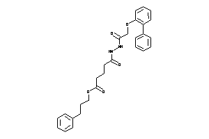 Image of 5-keto-5-[N'-[2-(2-phenylphenoxy)acetyl]hydrazino]valeric Acid 3-phenylpropyl Ester