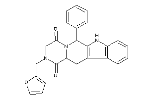 2-(2-furfuryl)-6-phenyl-6,7,12,12a-tetrahydro-3H-pyrazino[1,2-b]$b-carboline-1,4-quinone