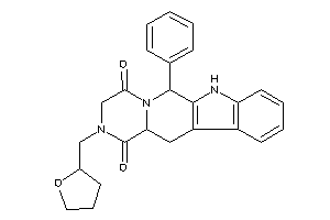 6-phenyl-2-(tetrahydrofurfuryl)-6,7,12,12a-tetrahydro-3H-pyrazino[1,2-b]$b-carboline-1,4-quinone