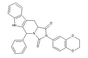 2-(2,3-dihydro-1,4-benzodioxin-6-yl)-10-phenyl-3a,4,9,10-tetrahydroimidazo[1,5-b]$b-carboline-1,3-quinone
