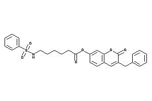6-(benzenesulfonamido)hexanoic Acid (3-benzyl-2-keto-chromen-7-yl) Ester