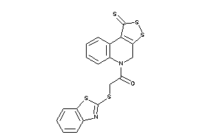 2-(1,3-benzothiazol-2-ylthio)-1-(1-thioxo-4H-dithiolo[3,4-c]quinolin-5-yl)ethanone