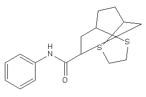 Image of N-phenylspiro[1,3-dithiolane-2,8'-bicyclo[3.2.1]octane]-3'-carboxamide