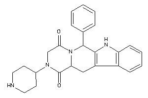 6-phenyl-2-(4-piperidyl)-6,7,12,12a-tetrahydro-3H-pyrazino[1,2-b]$b-carboline-1,4-quinone