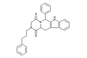 Image of 6-phenyl-2-(3-phenylpropyl)-6,7,12,12a-tetrahydro-3H-pyrazino[1,2-b]$b-carboline-1,4-quinone