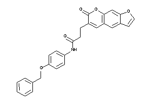 N-(4-benzoxyphenyl)-3-(7-ketofuro[3,2-g]chromen-6-yl)propionamide