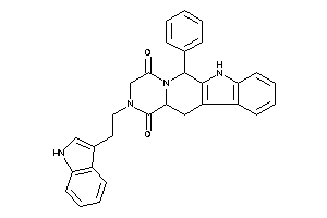 2-[2-(1H-indol-3-yl)ethyl]-6-phenyl-6,7,12,12a-tetrahydro-3H-pyrazino[1,2-b]$b-carboline-1,4-quinone