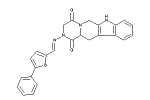 2-[(5-phenyl-2-furyl)methyleneamino]-6,7,12,12a-tetrahydro-3H-pyrazino[1,2-b]$b-carboline-1,4-quinone