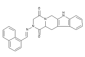 2-(1-naphthylmethyleneamino)-6,7,12,12a-tetrahydro-3H-pyrazino[1,2-b]$b-carboline-1,4-quinone