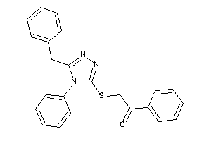 Image of 2-[(5-benzyl-4-phenyl-1,2,4-triazol-3-yl)thio]-1-phenyl-ethanone