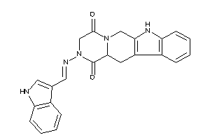 2-(1H-indol-3-ylmethyleneamino)-6,7,12,12a-tetrahydro-3H-pyrazino[1,2-b]$b-carboline-1,4-quinone