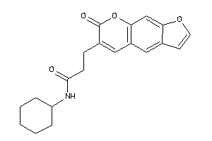 Image of N-cyclohexyl-3-(7-ketofuro[3,2-g]chromen-6-yl)propionamide