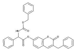 Image of 2-(benzyloxycarbonylamino)-2-phenyl-acetic Acid (3-benzyl-2-keto-chromen-7-yl) Ester