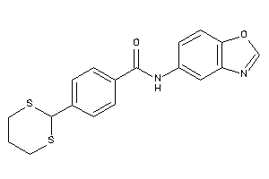 N-(1,3-benzoxazol-5-yl)-4-(1,3-dithian-2-yl)benzamide