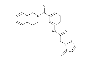 N-[3-(3,4-dihydro-1H-isoquinoline-2-carbonyl)phenyl]-2-(4-keto-2-thiazolin-5-yl)acetamide