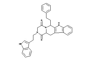 2-[2-(1H-indol-3-yl)ethyl]-6-phenethyl-6,7,12,12a-tetrahydro-3H-pyrazino[1,2-b]$b-carboline-1,4-quinone