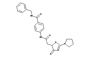 N-benzyl-4-[[2-(4-keto-2-pyrrolidino-2-thiazolin-5-yl)acetyl]amino]benzamide