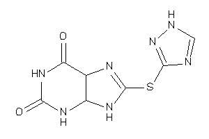 Image of 8-(1H-1,2,4-triazol-3-ylthio)-3,4,5,9-tetrahydropurine-2,6-quinone