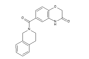6-(3,4-dihydro-1H-isoquinoline-2-carbonyl)-4H-1,4-benzoxazin-3-one