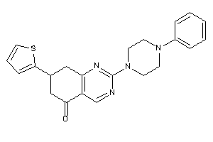 2-(4-phenylpiperazino)-7-(2-thienyl)-7,8-dihydro-6H-quinazolin-5-one