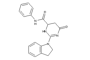 2-indolin-1-yl-4-keto-N-phenyl-5,6-dihydro-1H-pyrimidine-6-carboxamide