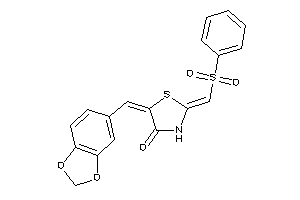 2-(besylmethylene)-5-piperonylidene-thiazolidin-4-one
