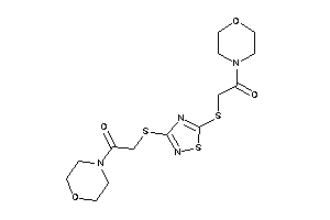 2-[[5-[(2-keto-2-morpholino-ethyl)thio]-1,2,4-thiadiazol-3-yl]thio]-1-morpholino-ethanone