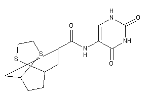 Image of N-(2,4-diketo-1H-pyrimidin-5-yl)spiro[1,3-dithiolane-2,8'-bicyclo[3.2.1]octane]-3'-carboxamide