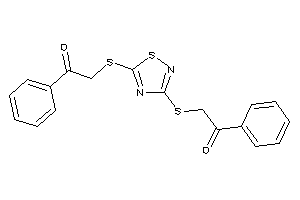 2-[[5-(phenacylthio)-1,2,4-thiadiazol-3-yl]thio]-1-phenyl-ethanone
