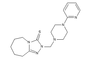 2-[[4-(2-pyridyl)piperazino]methyl]-6,7,8,9-tetrahydro-5H-[1,2,4]triazolo[4,3-a]azepine-3-thione