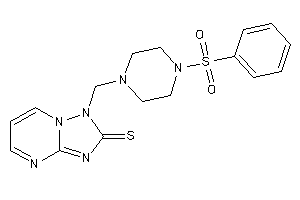 1-[(4-besylpiperazino)methyl]-[1,2,4]triazolo[1,5-a]pyrimidine-2-thione