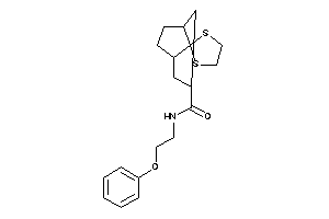 Image of N-(2-phenoxyethyl)spiro[1,3-dithiolane-2,8'-bicyclo[3.2.1]octane]-3'-carboxamide