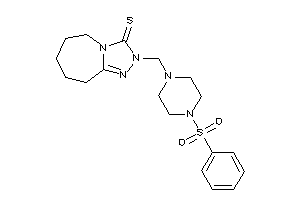 2-[(4-besylpiperazino)methyl]-6,7,8,9-tetrahydro-5H-[1,2,4]triazolo[4,3-a]azepine-3-thione