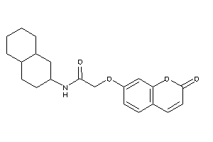 Image of N-decalin-2-yl-2-(2-ketochromen-7-yl)oxy-acetamide