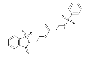 Image of 3-(benzenesulfonamido)propionic Acid 2-(1,1,3-triketo-1,2-benzothiazol-2-yl)ethyl Ester
