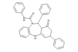 7-keto-N,6,9-triphenyl-6a,8,9,11-tetrahydro-6H-benzo[b][1,5]benzodiazepine-5-carboxamide