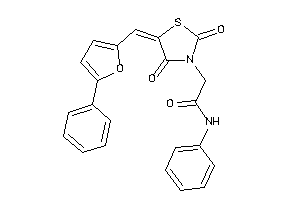2-[2,4-diketo-5-[(5-phenyl-2-furyl)methylene]thiazolidin-3-yl]-N-phenyl-acetamide
