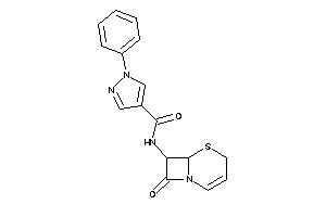 N-(8-keto-5-thia-1-azabicyclo[4.2.0]oct-2-en-7-yl)-1-phenyl-pyrazole-4-carboxamide