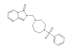 2-[(4-besyl-1,4-diazepan-1-yl)methyl]-[1,2,4]triazolo[4,3-a]pyrimidine-3-thione