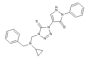 4-[4-[[benzyl(cyclopropyl)amino]methyl]-5-thioxo-tetrazol-1-yl]-2-phenyl-3-pyrazolin-3-one