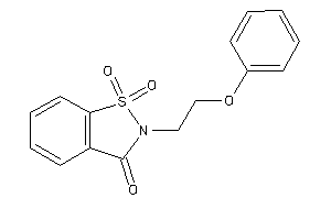 1,1-diketo-2-(2-phenoxyethyl)-1,2-benzothiazol-3-one