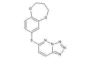 6-(3,4-dihydro-2H-1,5-benzodioxepin-7-ylthio)tetrazolo[5,1-f]pyridazine