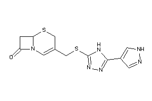 3-[[[5-(1H-pyrazol-4-yl)-4H-1,2,4-triazol-3-yl]thio]methyl]-5-thia-1-azabicyclo[4.2.0]oct-2-en-8-one