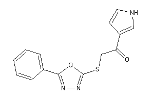 2-[(5-phenyl-1,3,4-oxadiazol-2-yl)thio]-1-(1H-pyrrol-3-yl)ethanone