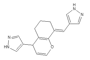 Image of 4-[8-(1H-pyrazol-4-ylmethylene)-4,5,6,7-tetrahydrochromen-4-yl]-1H-pyrazole